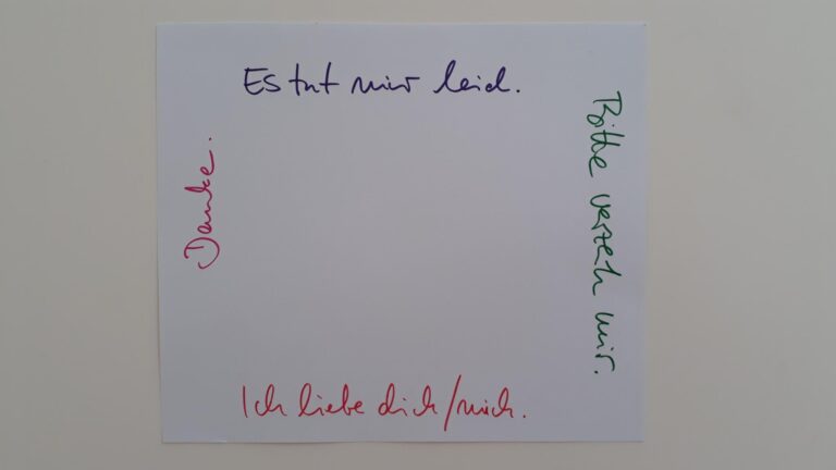 Ho'oponopono Berlin 4 Sätze